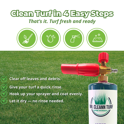 Hydro Clean Turf Cleaner – 32oz + Foam Cannon Attachment