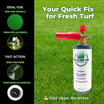 Hydro Clean Turf Cleaner – 32oz + Foam Cannon Attachment
