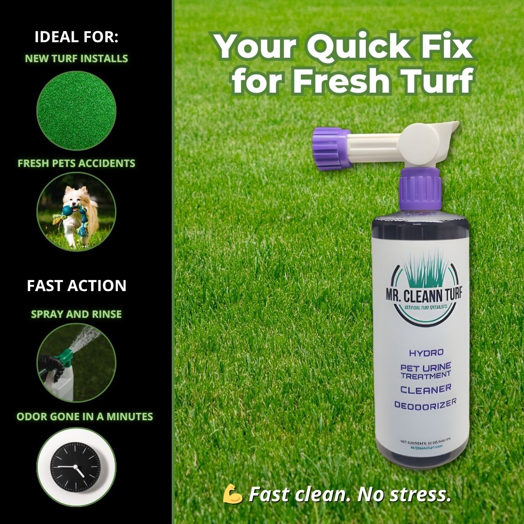 Hydro Clean Turf Cleaner – 32oz + Hose Attachment
