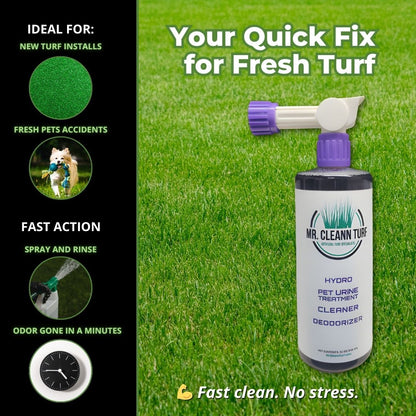 Hydro Clean Turf Cleaner – 32oz + Hose Attachment